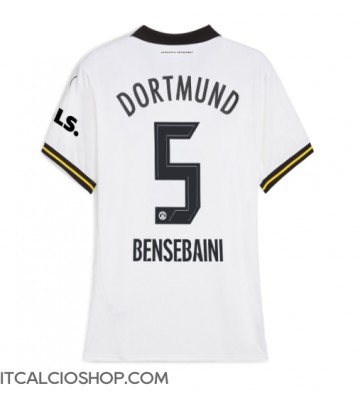 Borussia Dortmund Ramy Bensebaini #5 Terza Maglia Femmina 2024-25 Manica Corta